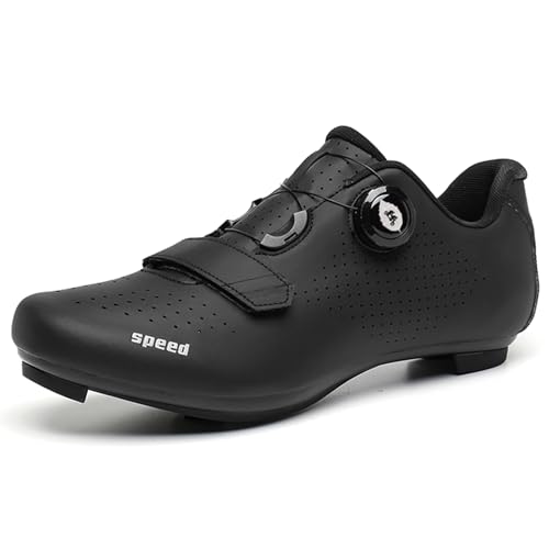 PENXZT Herren Fahrradschuhe, Rennradschuhe MTB Radschuhe Atmungsaktive Kompatibe mit Peloton Look SPD SPD-SL Delta Lock Pedal Reitschuhe,Schwarz,42 EU PENXZT Herren Fahrradschuhe, Rennradschuhe MTB Radschuhe Atmungsaktive Kompatibe mit Peloton Look SPD SPD-SL Delta Lock Pedal Reitschuhe,Schwarz,42 EU von PENXZT