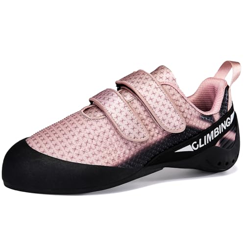 PENXZT Kletterschuhe für Herren Damen Indoor Anfänger Klettern Bouldern Trainingsschuhe mit Doppelriemenverschluss,D,42 EU PENXZT Kletterschuhe für Herren Damen Indoor Anfänger Klettern Bouldern Trainingsschuhe mit Doppelriemenverschluss,D,42 EU von PENXZT
