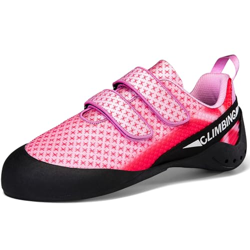 PENXZT Kletterschuhe für Herren Damen Indoor Anfänger Klettern Bouldern Trainingsschuhe mit Doppelriemenverschluss,G,39 EU PENXZT Kletterschuhe für Herren Damen Indoor Anfänger Klettern Bouldern Trainingsschuhe mit Doppelriemenverschluss,G,39 EU von PENXZT