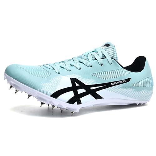 PENXZT Leichtathletik Herren-Sprint Spike Schuhe Sprint Mittelstrecken-Laufschuhe rutschfeste Leichtathletikschuhe Damen,White Moon,36 EU von PENXZT