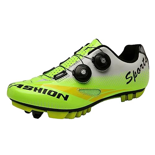 PENXZT MTB -Zyklusschuhe Unisex Mountain Bike Radsportschuhe atmungsaktiv bequemer Stall mit SPD -Stollen Innenkreisschuhe mit Fahrradschuhen mit,Grün,43 EU PENXZT MTB -Zyklusschuhe Unisex Mountain Bike Radsportschuhe atmungsaktiv bequemer Stall mit SPD -Stollen Innenkreisschuhe mit Fahrradschuhen mit,Grün,43 EU von PENXZT