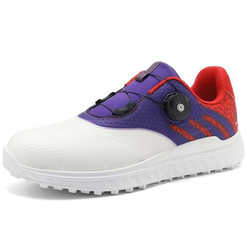 PENXZT Männer Golf Schuhe mit drehknopf Outdoor Golf Sneakers Golfer Wanderschuhe Größe Plus,D,39 EU von PENXZT