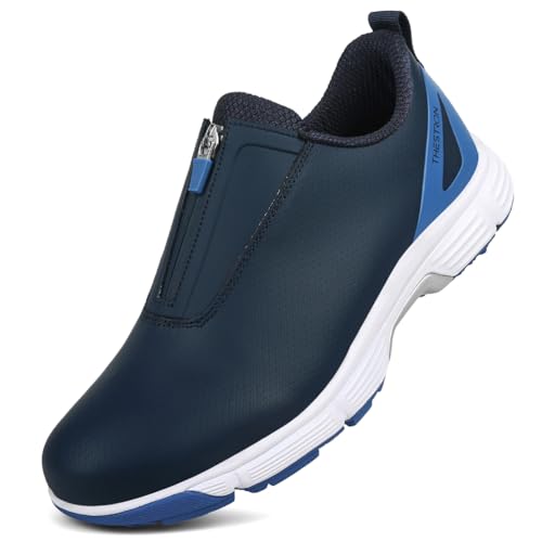PENXZT Spikeless Golfschuhe Herren Nagellose Sohle Leichte wasserdichte Golfschuhe für Golfer im Freien,D,40 EU von PENXZT
