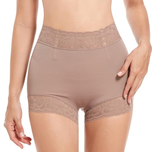 PEONNYT Damen Hohe Taille Shapewear Bauchweg Unterhose Miederhose Bauchkontrolle Knickers Unterwäsche Komfort Bauch Shaper Butt Lifter für Frauen von PEONNYT