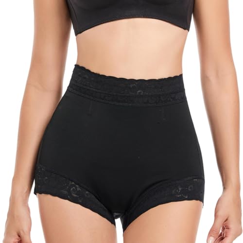 PEONNYT Damen Hohe Taille Shapewear Bauchweg Unterhose Miederhose Bauchkontrolle Knickers Unterwäsche Komfort Bauch Shaper Butt Lifter für Frauen von PEONNYT