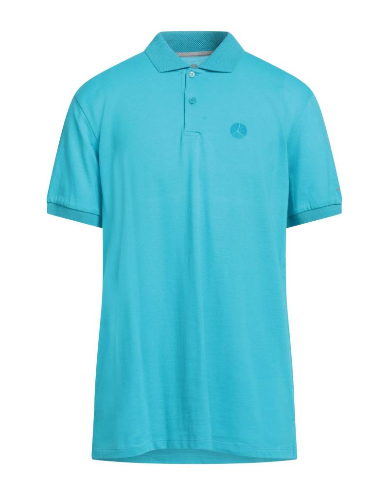 PEOPLE OF SHIBUYA Poloshirt Herren Azurblau von PEOPLE OF SHIBUYA