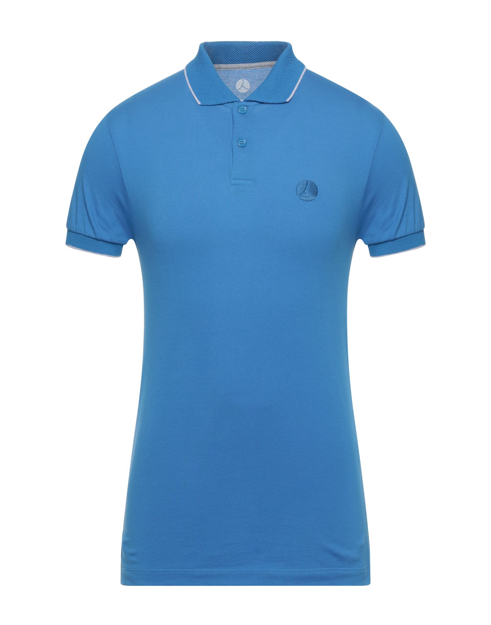 PEOPLE OF SHIBUYA Poloshirt Herren Azurblau von PEOPLE OF SHIBUYA