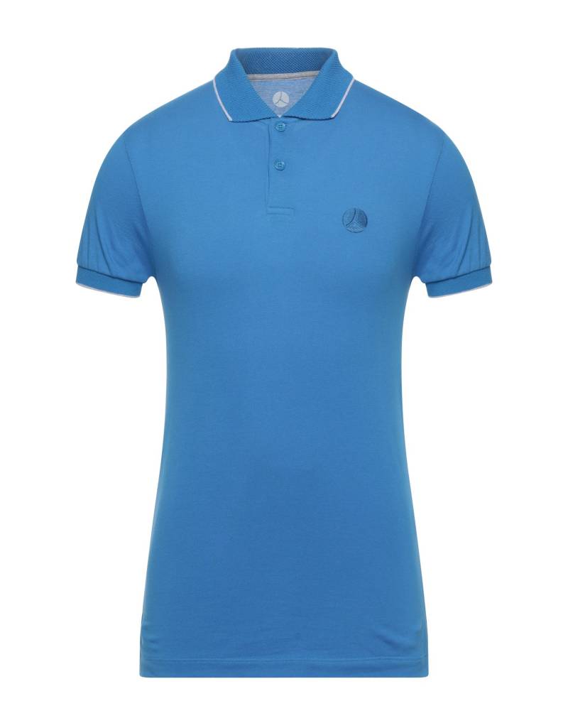 PEOPLE OF SHIBUYA Poloshirt Herren Azurblau von PEOPLE OF SHIBUYA