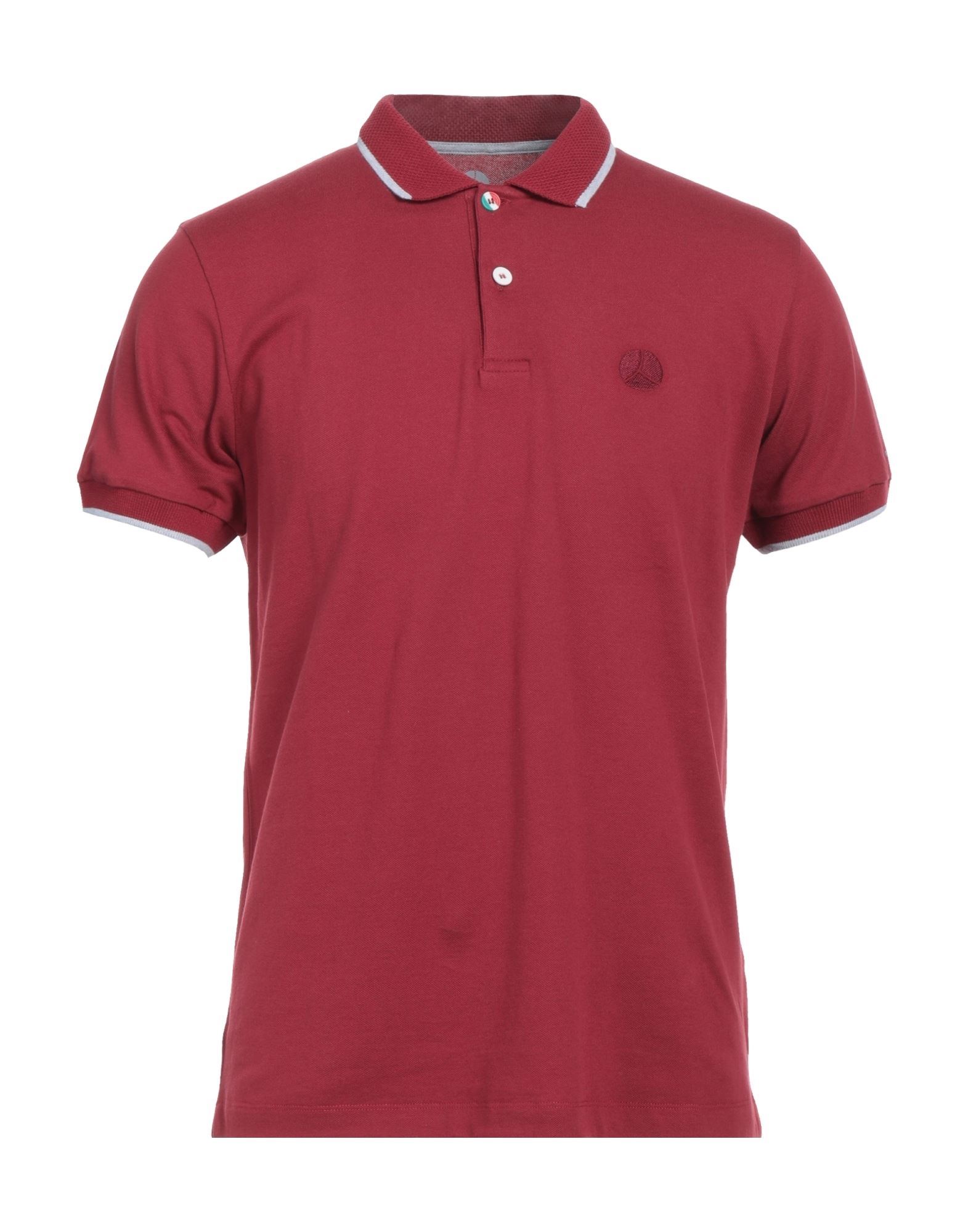 PEOPLE OF SHIBUYA Poloshirt Herren Bordeaux von PEOPLE OF SHIBUYA