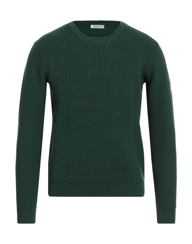 PEOPLE OF SHIBUYA Pullover Herren Dunkelgrün von PEOPLE OF SHIBUYA
