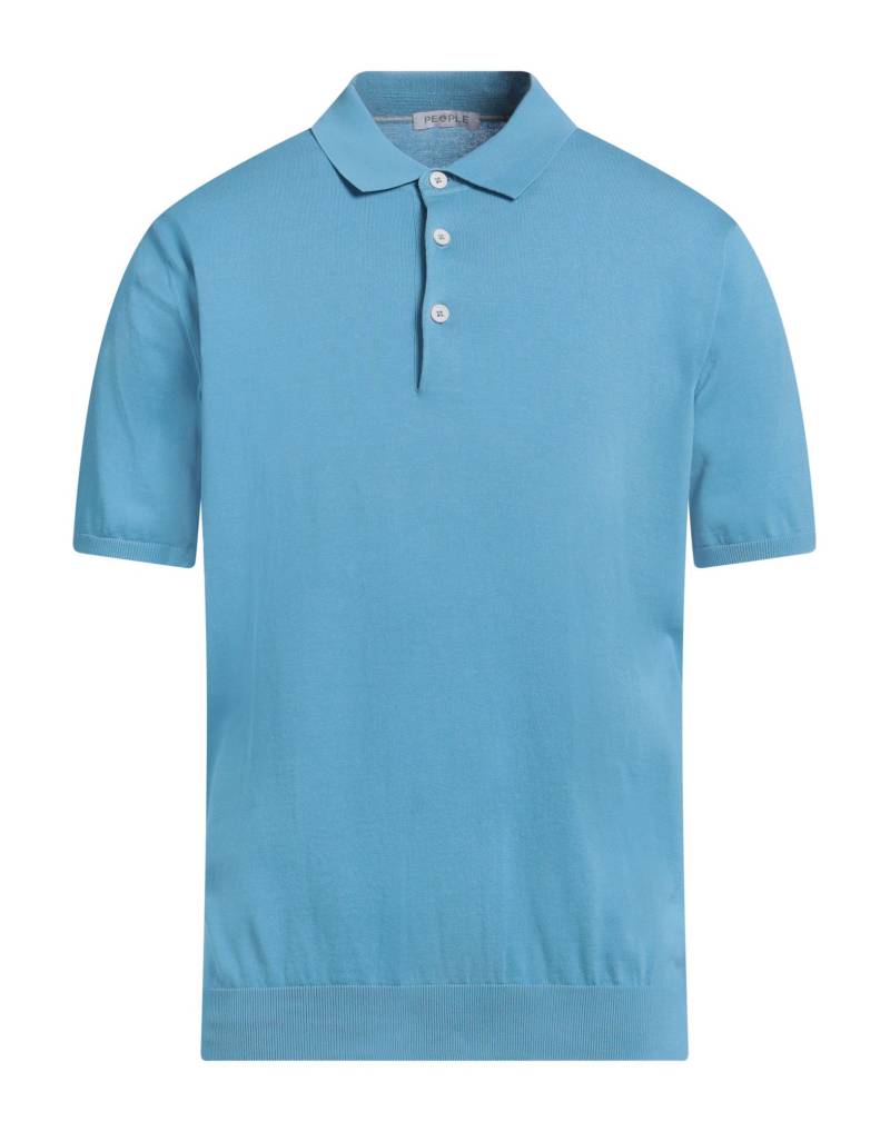 PEOPLE OF SHIBUYA Pullover Herren Hellblau von PEOPLE OF SHIBUYA