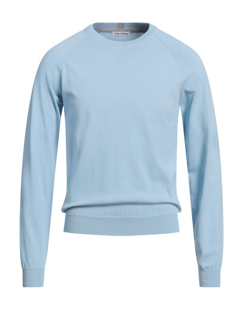 PEOPLE OF SHIBUYA Pullover Herren Himmelblau von PEOPLE OF SHIBUYA