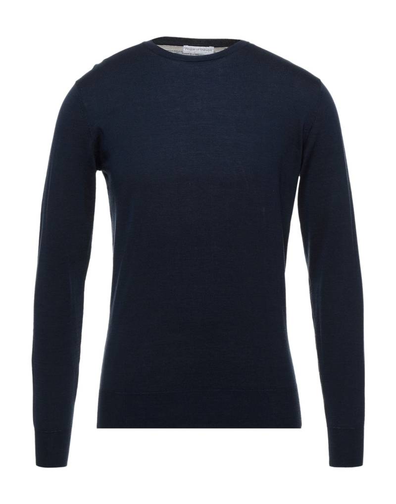 PEOPLE OF SHIBUYA Pullover Herren Nachtblau von PEOPLE OF SHIBUYA