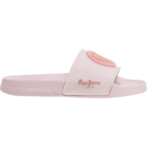 Pepe Jeans Damen Slider Brand W Schuhe, Purple Dusk Purple, 38 EU von Pepe Jeans