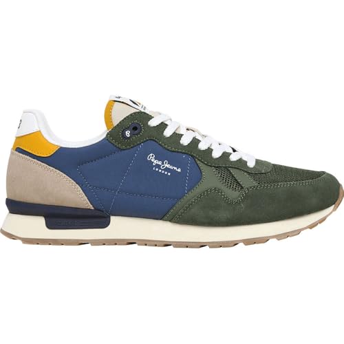 Pepe Jeans Herren Brit Camp M Sneak, Green Olivine Green, 39 EU von Pepe Jeans
