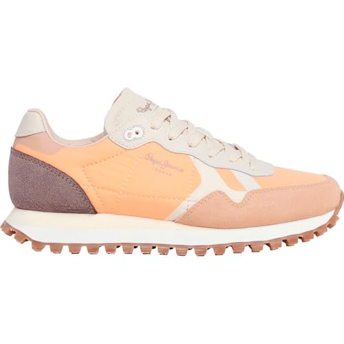 Pepe Jeans Damen Brit-on Master W Sneak, Orange Peach Orange, 40 EU von Pepe Jeans
