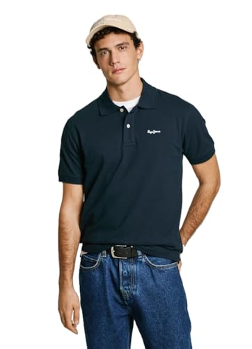 Pepe Jeans Herren Essential Polo Contrast Logo Poloshirt, Blau (Dulwich Blue), M Pepe Jeans Herren Essential Polo Contrast Logo Poloshirt, Blau (Dulwich Blue), M von Pepe Jeans