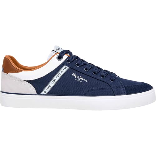 Pepe Jeans Herren Kenton Stage M Sneak, Blue Navy, 46 EU von Pepe Jeans