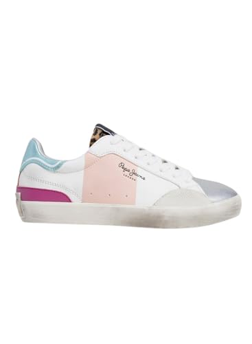 Pepe Jeans Lane Band G Sneaker, Grau/silberfarben, 40 EU von Pepe Jeans
