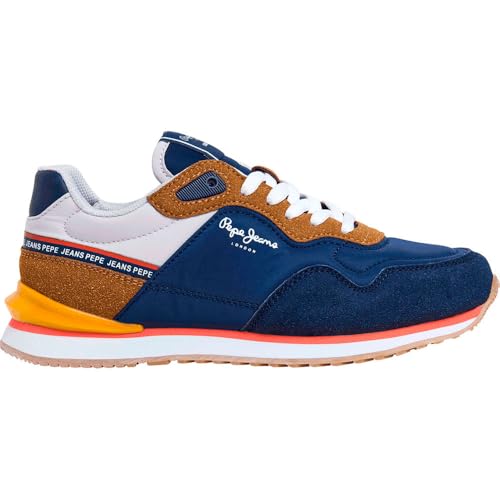 Pepe Jeans Jungen London Jump B Sneak, Blau/Marineblau von Pepe Jeans