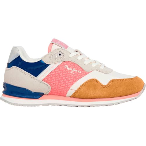 PEPE JEANS Damen London Print W Schuhe, Brown Biscuit Beige, 38 EU von PEPE JEANS