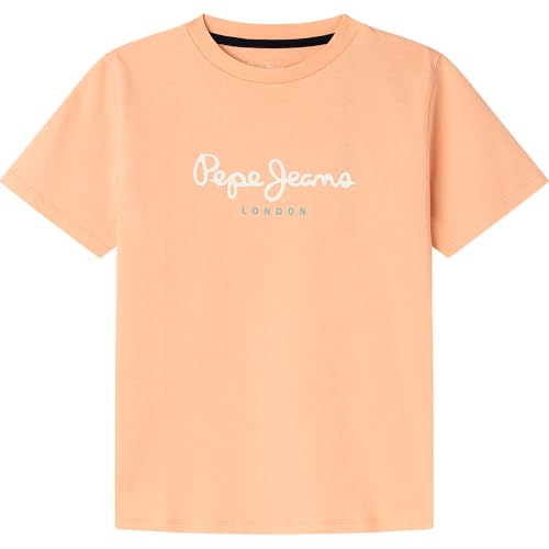 Pepe Jeans Jungen New Art T-Shirt, Orange (Hellorange), 14 Jahre von Pepe Jeans
