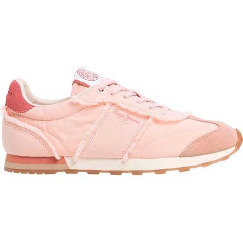 Pepe Jeans Damen Once Twill Sneak, Pink Powder Rose Pink, 38 EU von Pepe Jeans