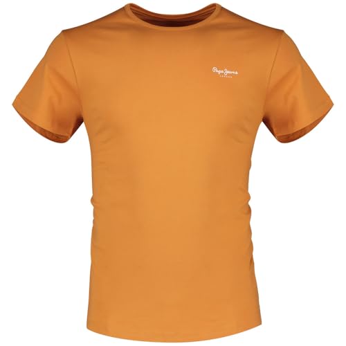 Pepe Jeans Herren Original Basic 3n T-Shirt, Sundown Orange, XL von Pepe Jeans
