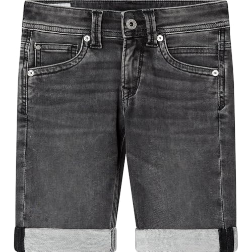 Pepe Jeans Jungen Slim Gymdigo Jr Shorts, Grau (Denim-Ur3), 16 Jahre von Pepe Jeans