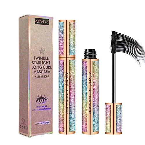 4D Silk Fiber Lash Mascara,Waterproof Mascara, Lntense Length, Natural Abundance，Lasts All Day Long Without Losing Makeup,Lash Extensions,Carbon Black von PEPHUCA