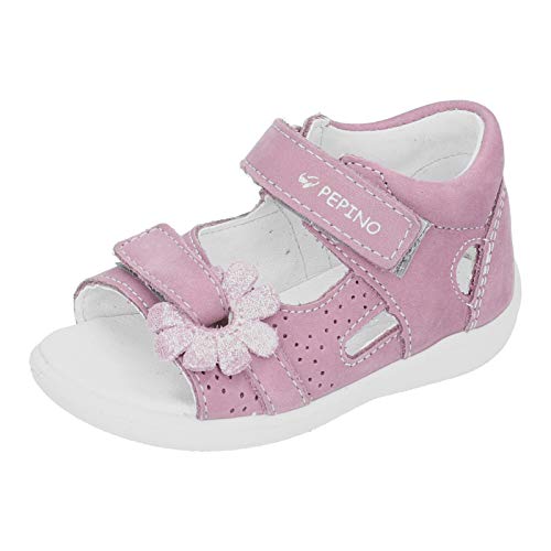 RICOSTA Kinder Sandalen SILVI von PEPINO, Weite: Mittel (WMS), kids maedchen kinderschuhe toben spielen detailreich,purple,24 EU / 7 Child UK von RICOSTA