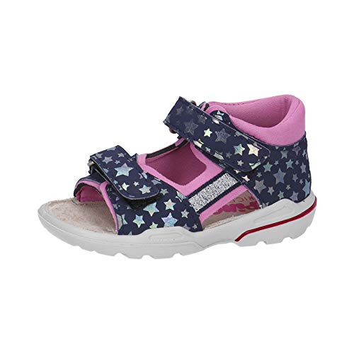 PEPINO RICOSTA Kinder Sandalen KAIA, Weite: Mittel (WMS),sommerschuhe,freizeitschuhe,klettverschluss,kinderschuhe,rosada/nautic (173),26 EU / 8.5 Child UK von PEPINO