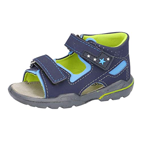 PEPINO RICOSTA Kinder Sandalen MANTO, Weite: Mittel (WMS),waschbar,kinderschuhe,outdoorsandalen,sommerschuhe,nautic/sky/neongelb (183),22 EU / 5 Child UK von PEPINO