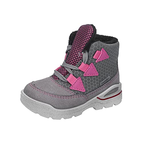 PEPINO RICOSTA Mädchen Boots EMIL, Weite: Mittel (WMS),Sympatex,waschbar,outdoor-kinderschuhe,kids,graphit/rosada (454),28 EU / 10 Child UK von PEPINO