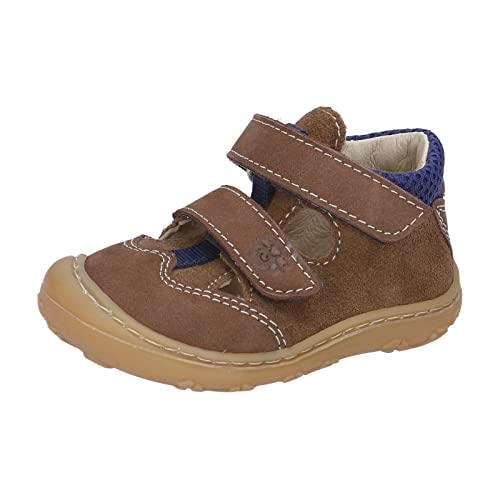 PEPINO Ricosta Jungen Kletthalbschuhe EBI,Kinder Halbschuhe,WMS:Mittel,lose Einlage,Klettverschluss,Kinderschuhe,Klettschuhe,Hazel (260),18 EU von PEPINO