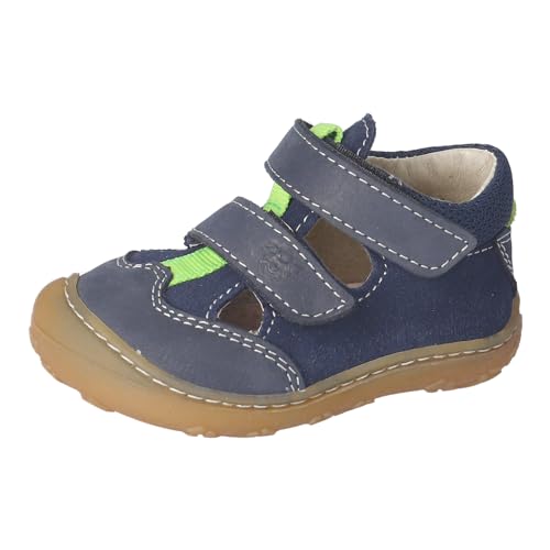 RICOSTA Jungen Kletthalbschuhe EBI, Baby und Kleinkinder Lauflernschuhe, Weite: Mittel, lose Einlage, Freizeitschuhe, Nautic (170), 18 EU von RICOSTA