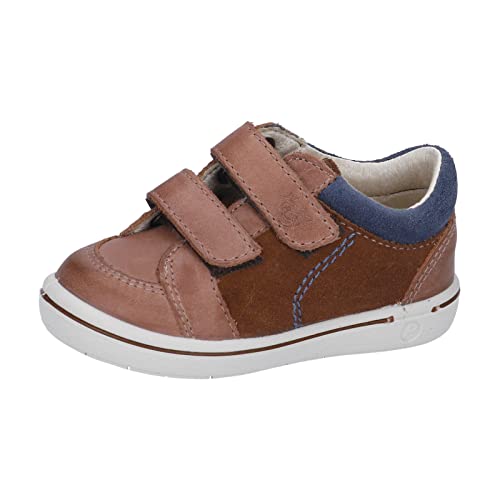 PEPINO Ricosta Jungen Low-Top Sneaker Timmy,Kinder Halbschuhe,WMS:Mittel,lose Einlage,Laufschuhe,Klettschuhe,Klettverschluss,Hazel (270),24 EU von PEPINO