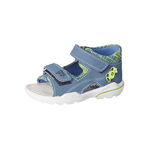 PEPINO Ricosta Jungen Sandalen Franky,Kinderschuhe,WMS:Mittel,Outdoorsandalen,Klettverschluss,Kids,Kinderschuhe,Pavone/Azur (140),24 EU von PEPINO