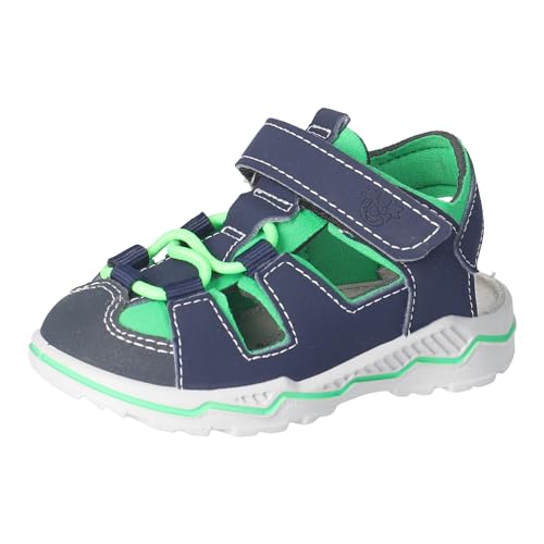 RICOSTA Jungen Sandalen Gery, Kinder Lauflernschuhe, Weite: Mittel, waschbar, Freizeitschuhe, Strandschuhe, Halbschuhe, Nautic/neongrün (180), 26 EU von RICOSTA