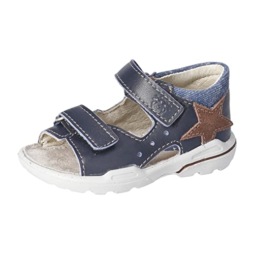 PEPINO Ricosta Jungen Sandalen Joey,Kinderschuhe,WMS:Mittel,Outdoorsandalen,Halbschuhe,Klettverschluss,Kinderschuhe,Nautic (170),24 EU von PEPINO