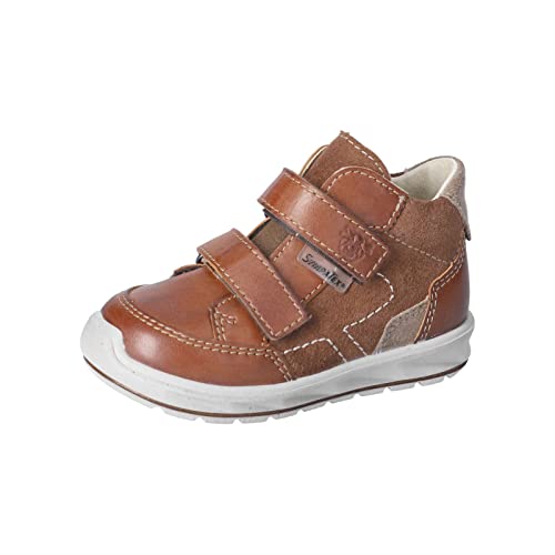 PEPINO Ricosta Jungen Stiefel Zack,Kinder Boots,WMS:Mittel,lose Einlage,Sympatex,Kinderschuhe,Klettstiefel,Booties,Cognac/Kastanie (260),28 EU von PEPINO