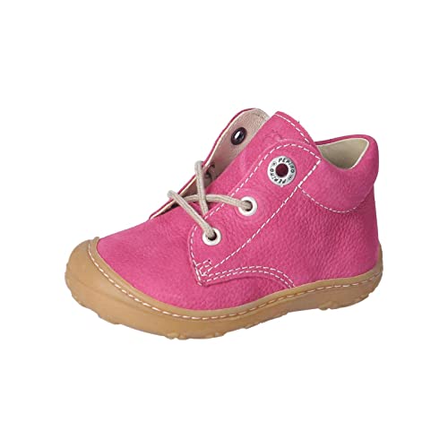 PEPINO Ricosta Mädchen Lauflernschuh Cary,Kinderboots,WMS:Mittel/Weit,Kleinkinder,Kinderschuhe,schnürstiefel,Booties,Leder,pop (340),19 EU von PEPINO