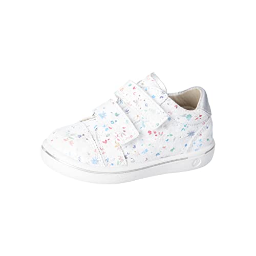 PEPINO Ricosta Mädchen Low-Top Sneaker LENIE,Kinder Halbschuhe,WMS:Mittel,lose Einlage,Freizeitschuhe,Turnschuhe,Bianco (810),28 EU von PEPINO