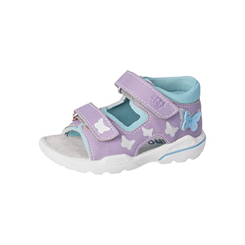 PEPINO Ricosta Mädchen Sandalen Franky,Kinderschuhe,WMS:Mittel,offene Schuhe,Strandschuhe,Outdoorsandalen,Blueberry/Frozen (370),23 EU von PEPINO