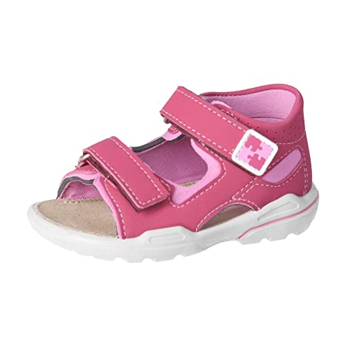 PEPINO Ricosta Mädchen Sandalen Manto,Kinderschuhe,WMS:Mittel,waschbar,Freizeitschuhe,offene Schuhe,Fuchsia/rosada (360),21 EU von PEPINO