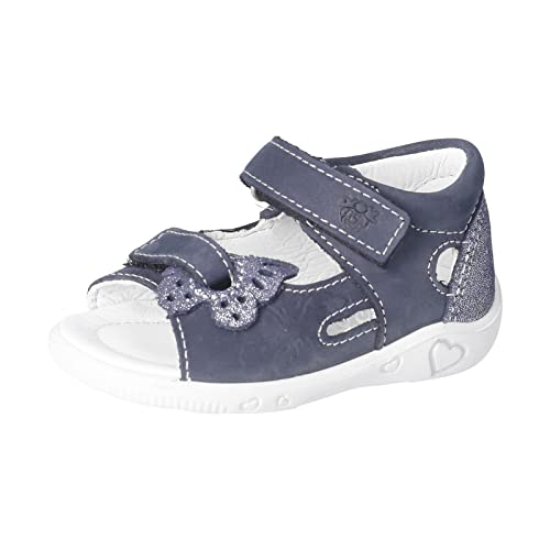 PEPINO Ricosta Mädchen Sandalen Silvi,Kinderschuhe,WMS:Mittel,Sandaletten,Klettverschluss,Kids,Kinderschuhe,Nautic (170),23 EU von PEPINO