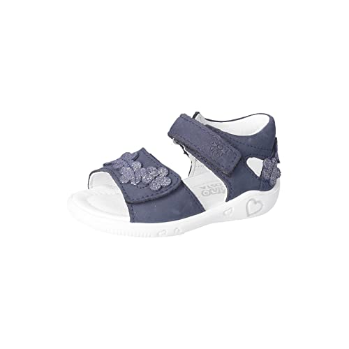 PEPINO Ricosta Mädchen Sandalen Tildi,Kinderschuhe,WMS:Mittel,Strandschuhe,Sandaletten,Klettverschluss,Kids,Nautic (180),21 EU von PEPINO