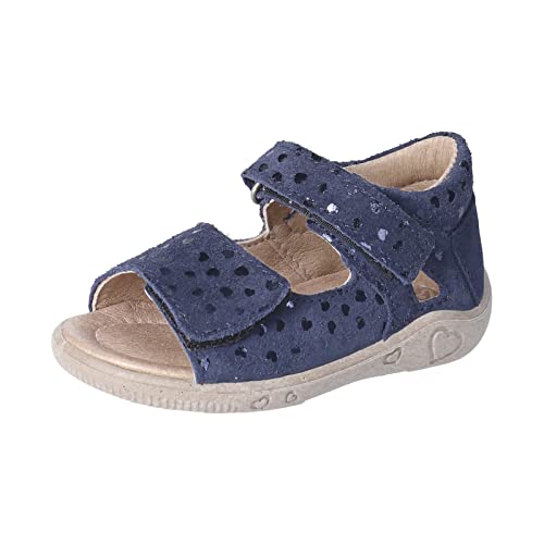 PEPINO Ricosta Mädchen Sandalen Taya,Kinderschuhe,WMS:Mittel,Freizeitschuhe,offene Schuhe,Strandschuhe,Sandaletten,Kids,Nautic (170),21 EU von PEPINO