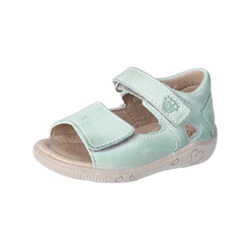 PEPINO Ricosta Mädchen Sandalen TAYA,Kinderschuhe,WMS:Mittel,strandschuhe,sandaletten,klettverschluss,kids,kinderschuhe,jade (520),25 EU von PEPINO