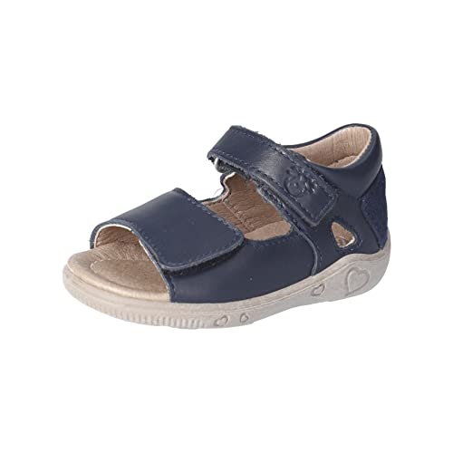 PEPINO Ricosta Mädchen Sandalen TAYA,Kinderschuhe,WMS:Mittel,offene schuhe,strandschuhe,sandaletten,klettverschluss,nautic (180),22 EU von PEPINO